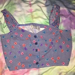 Floral crop top